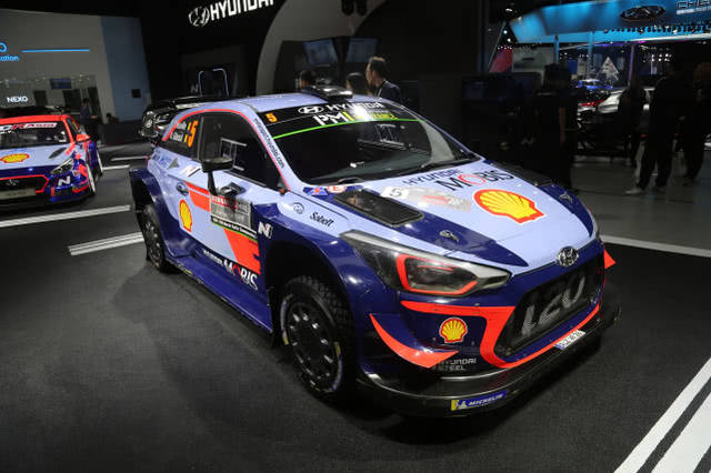 现代汽车n品牌 i20 wrc 拉力赛赛车,上海车展实拍!
