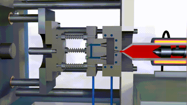 这些塑料产品的主要生产方式是注塑成型,注塑的过程就是将原料放入