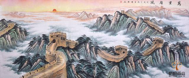 气势磅礴的万里长城彰显了中华民族的精神和魂魄,以及大好河山的美丽