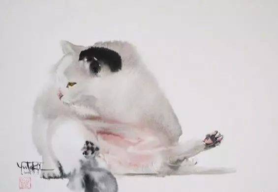 村上豊，最会用水彩画猫的人，这神态太逼真！_搜狐网