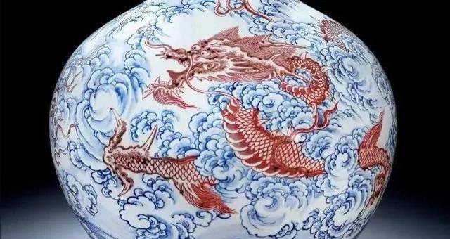 中国 骨董【大清雍正年製】赤釉天球瓶