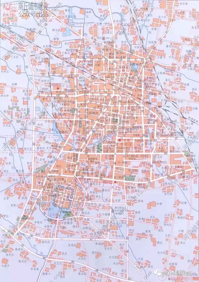 商丘市 交通图 延伸阅读(点击跳转 商丘老照片 商丘地形图 商丘百年