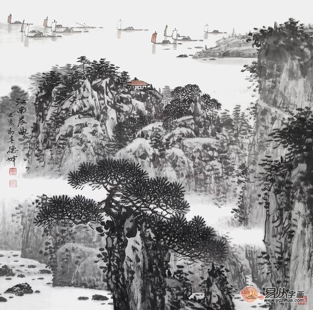 Summer Mountains 夏山圖· InscrChArt