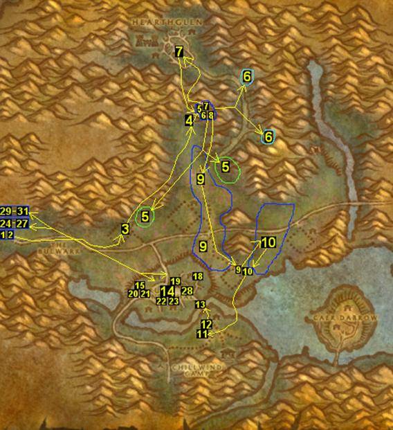 希利苏斯 55级~60级:西部瘟疫之地&东部瘟疫之地&冬泉谷,3个地图旨滗