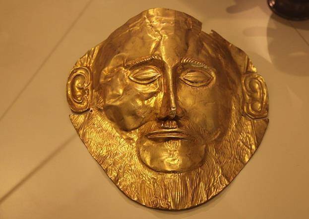 古希腊黄金面具