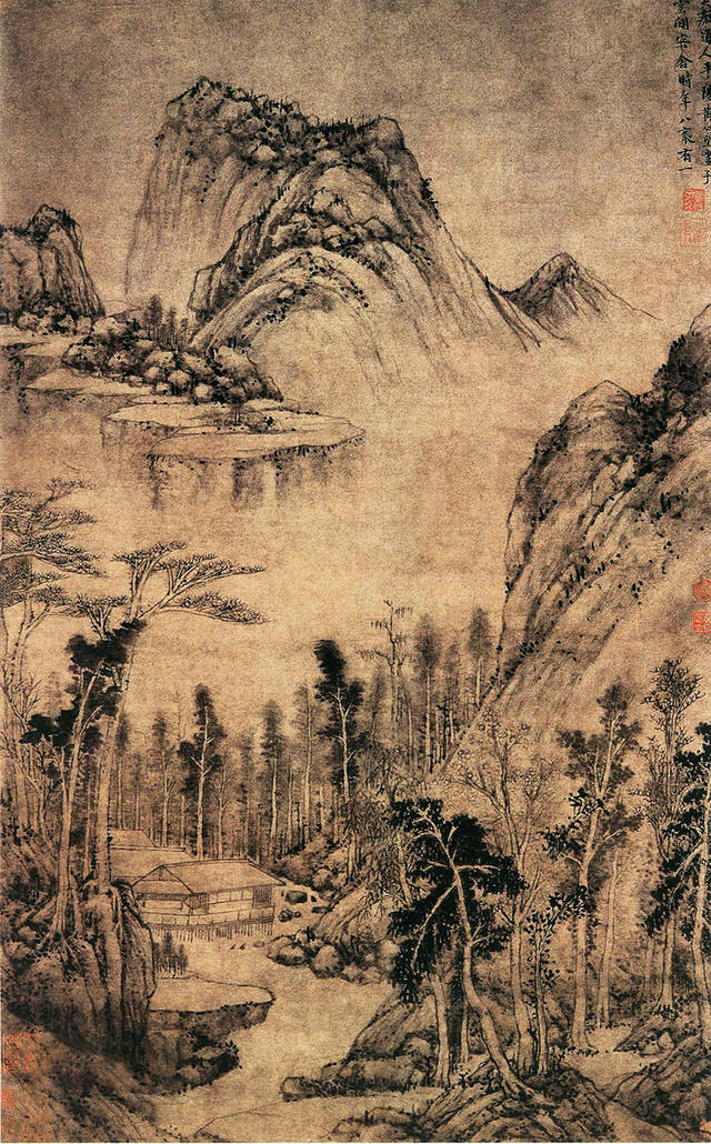 元四家”之首黄公望-《水阁清幽图》鉴赏_搜狐网