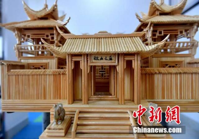 筷子做古建筑步骤图解图片