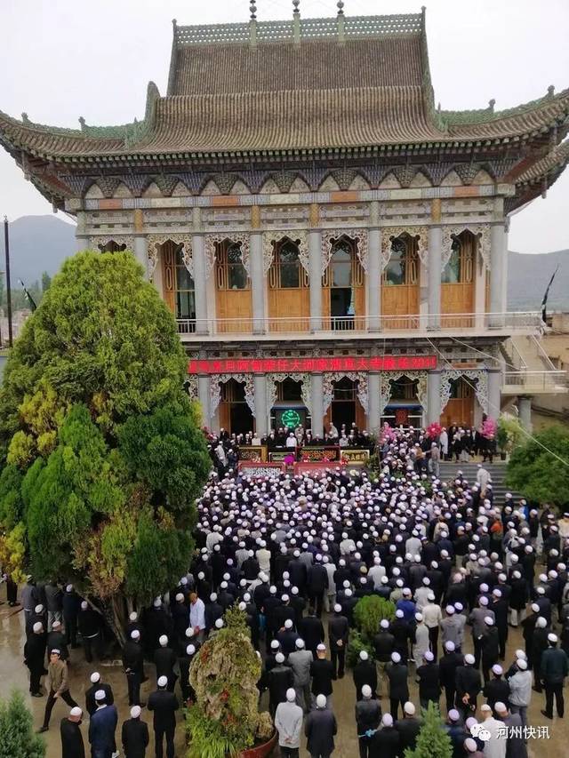 大河家清真大寺马光月图片