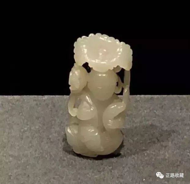 宋時代 白玉 童子 中国古玩 堤物 抜き出し