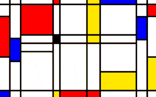 红黄蓝白格子的设计图片