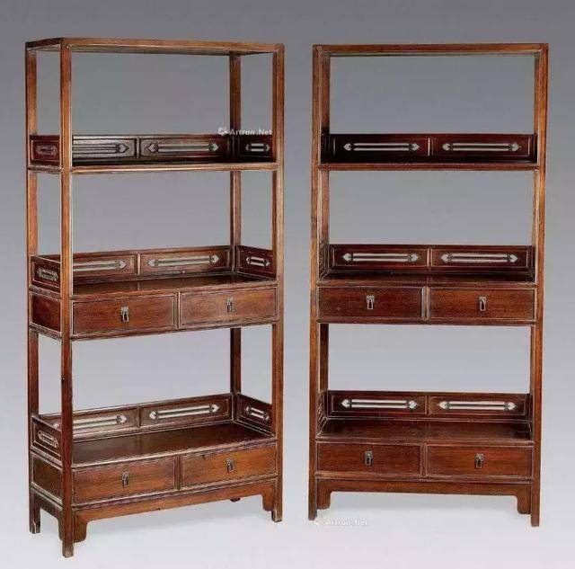 中式红木书架,太美了