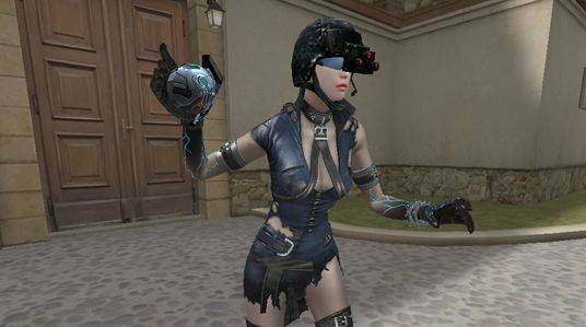 目前这款新角色的命名为妩媚妖姬,角色外观上基本是照搬了变异宝贝的