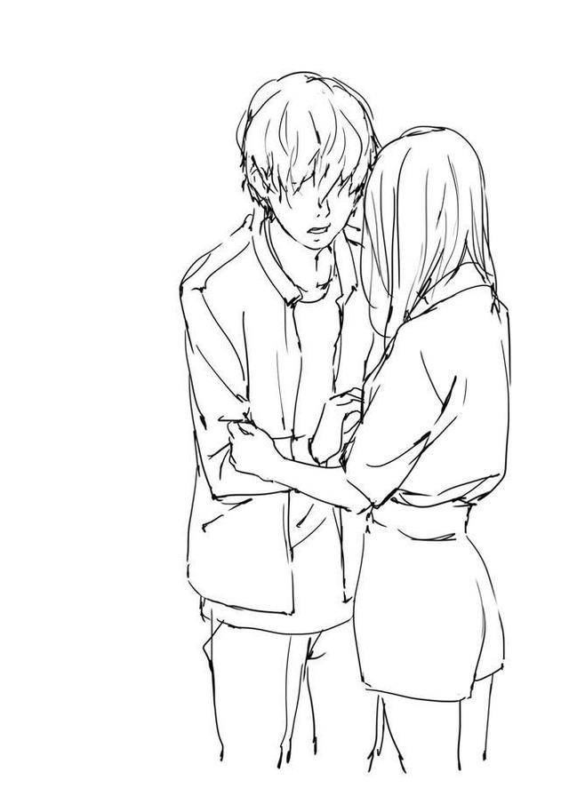 推荐暖暖的情侣姿势绘画素材赶紧来祝福这对新人叭