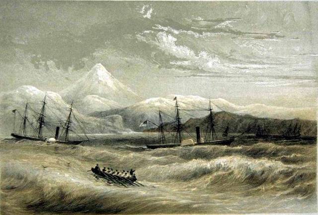 直到1854年美国海军军官佩里率舰叩关为止,期间整整221年