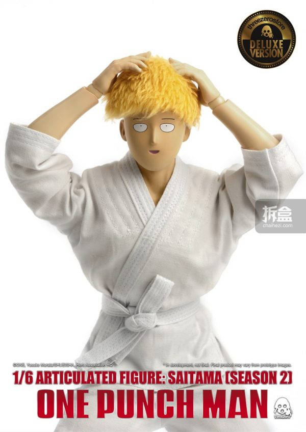 threezero《一拳超人》第二季 琦玉老师 1:6可动人偶