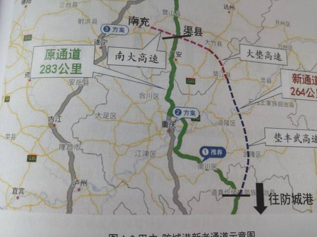 规划里程206公里,其中大竹至垫江段为新规划路线,其余路线为原规划