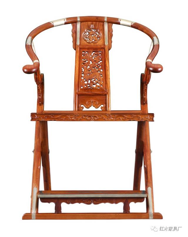 明黄花梨圆后背交椅 (王世襄旧藏,现由上海博物馆收藏)