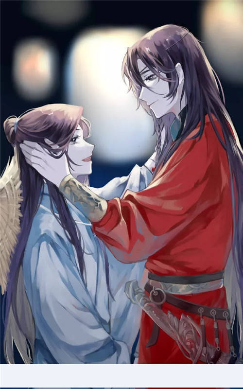 天官赐福:红衣花城与白衣谢怜在一起,超级般配的!