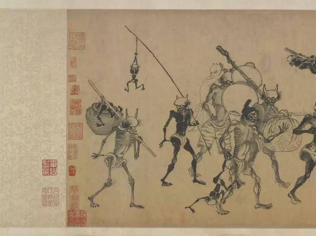 一幅妙趣横生的鬼趣图| 龚开《中山出游图》_钟馗
