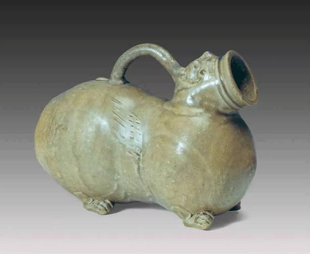 唐物 越州窯 青磁瓶 中国美術 古玩 SH89