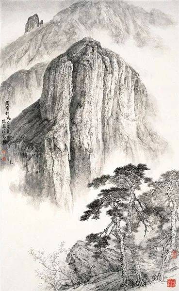 他用刮铁皴画出了雁荡山水画家周阳高拜访记