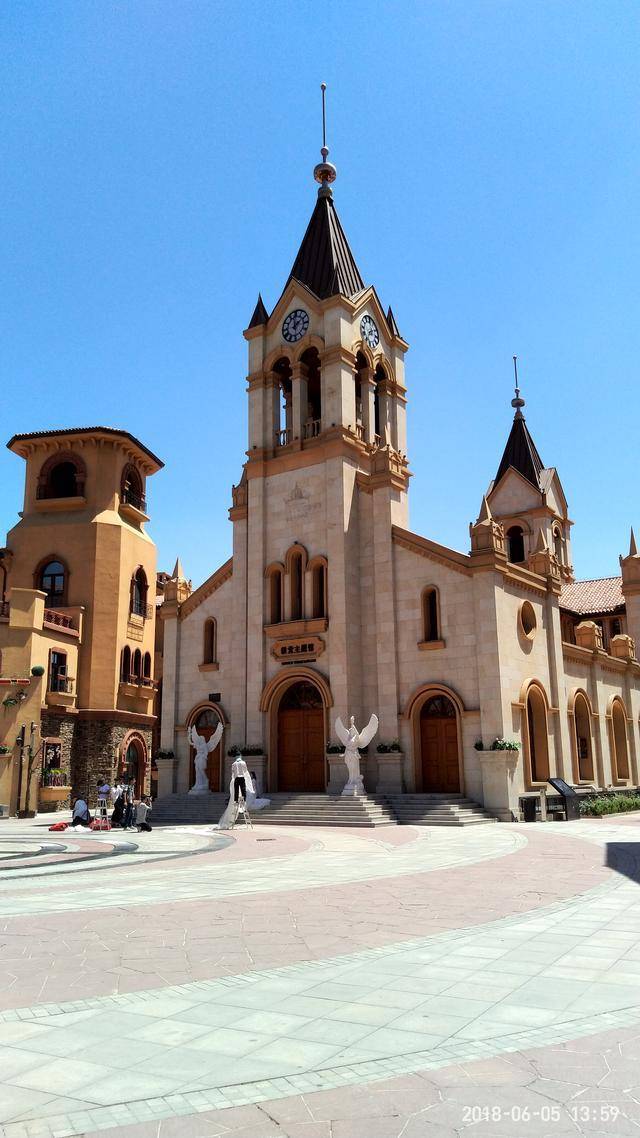 西安世博园长安塔罗曼小镇迷人的欧洲风格建筑福猫咪06