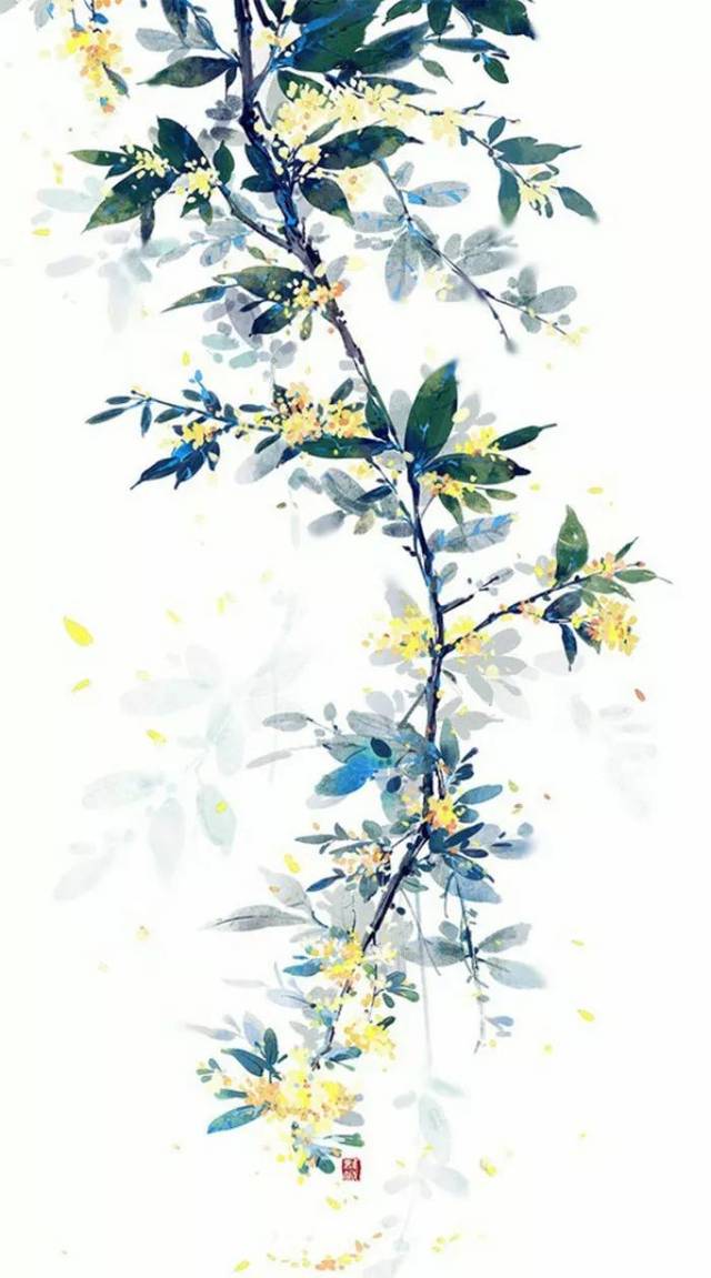 中秋桂花香|国画中的桂花别有一番韵味