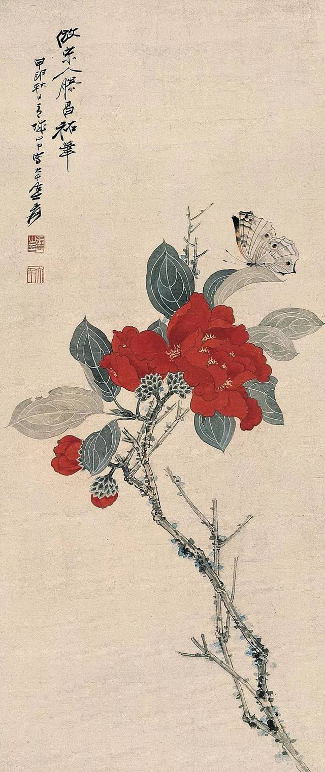 珍藏｜张大千花鸟画（100幅）_工笔
