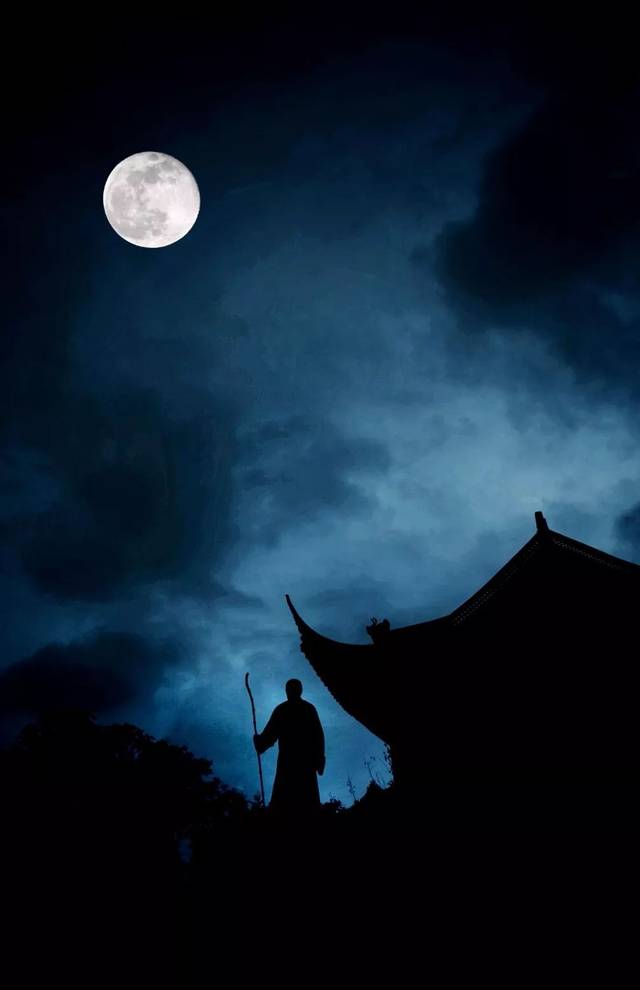 中秋禅境天台山通玄寺的月亮有点玄