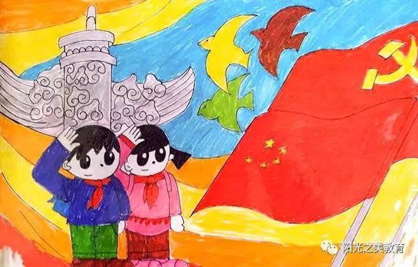 【美术案例】收藏!建国70周年优秀儿童画题材独家分享
