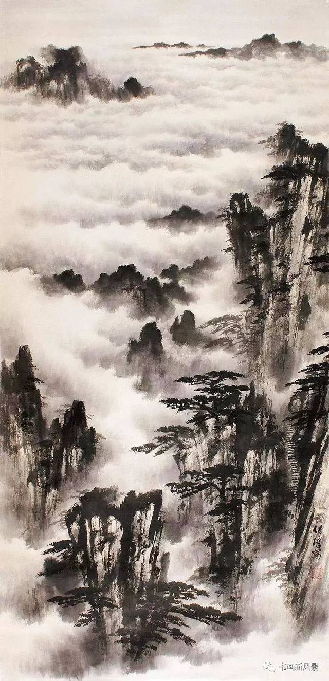 他们画的黄山云海，看醉了！_黄纯尧