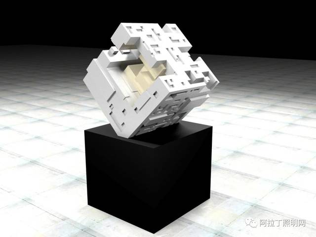 《科技立方》灯光雕塑