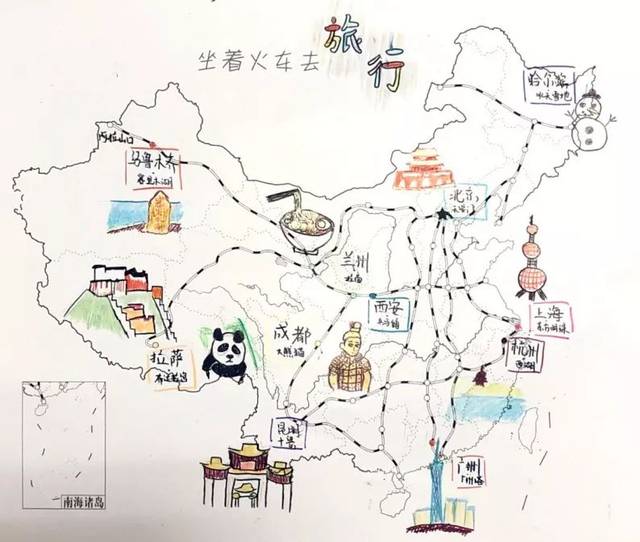 绘祖国地图,为祖国庆生:"爱我中华"主题手绘地图活动