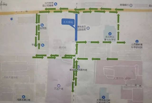 因热力管线改造,需占用 龙城大街——民航街(太原市龙城机动车检测