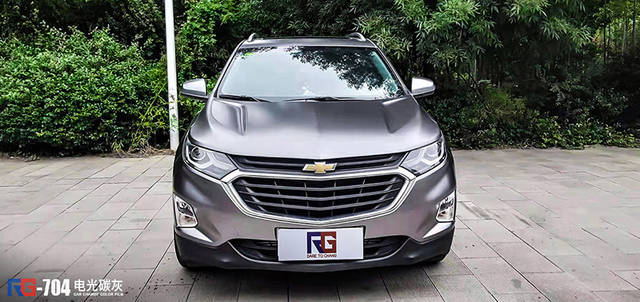 雪弗兰探界者车身改色电光碳灰 rg瑞集改色膜山东淄博加盟店出品