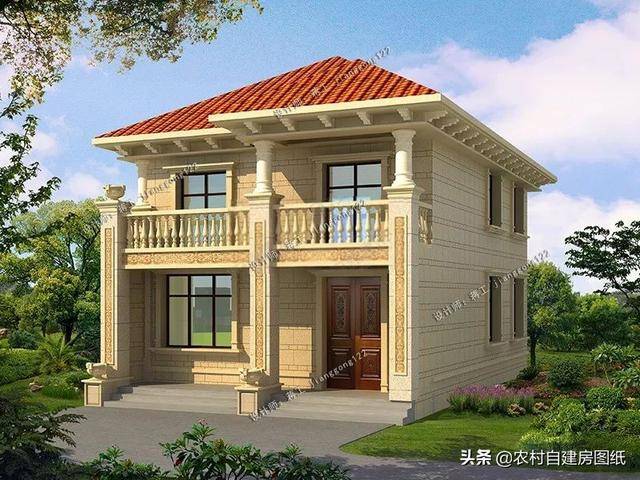 7款面宽8米左右的二层小别墅,中式欧式简约风,怎么选都对
