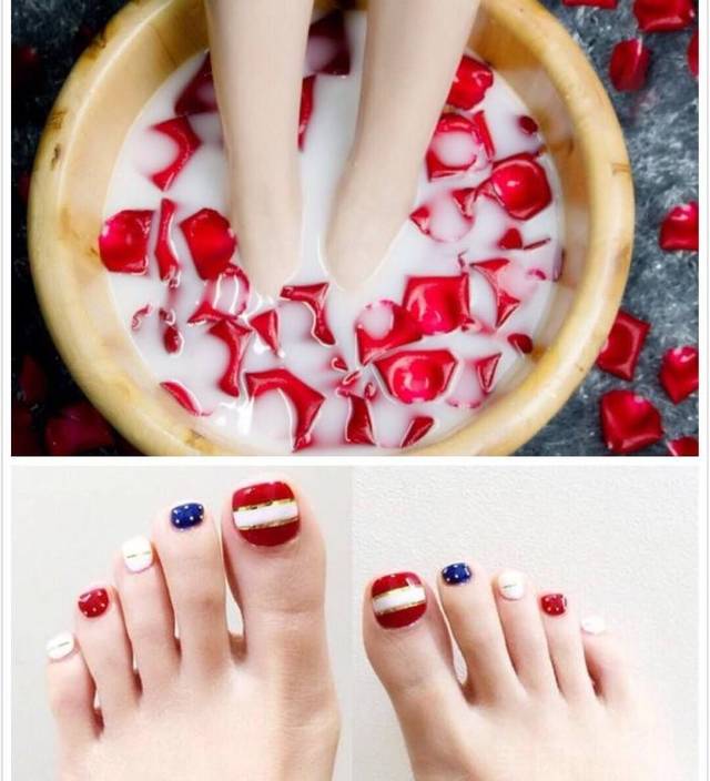 第三步:牛奶泡脚