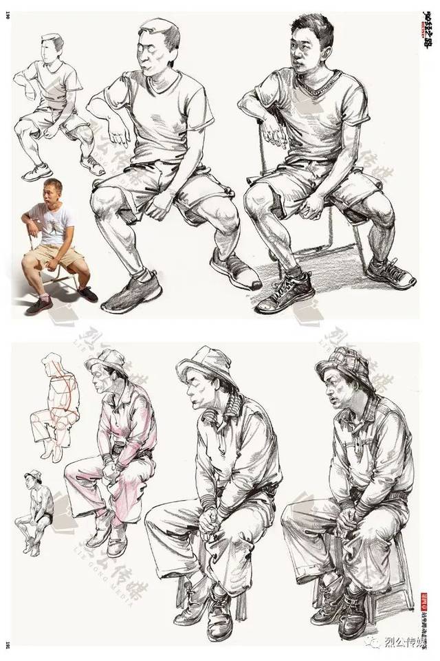 《必经之路·速写临摹范本》完美总结一套人体造型及结构复杂原理简单