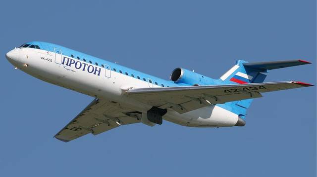 图,雅罗斯拉夫尔空难中涉事的雅克-42型客机
