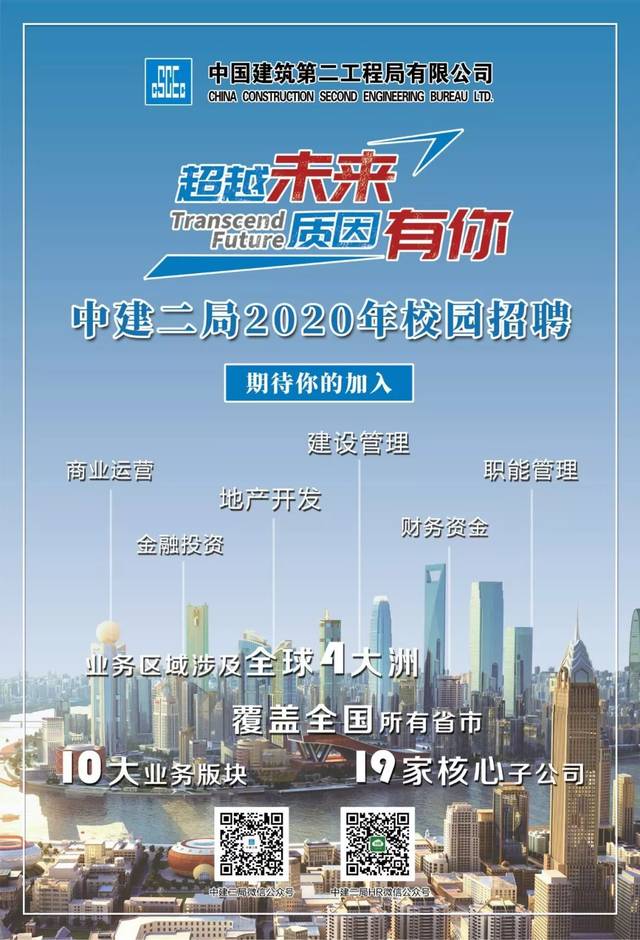 中建合輯 | 中國建築集團及各子公司2020校招合輯!請一鍵收藏!