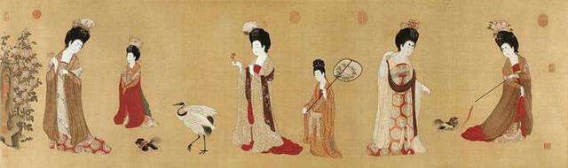从簪花仕女图，解读盛世唐朝服饰文化_贵族