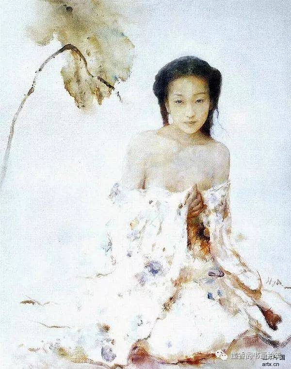 艺术家人体油画中的少女，具有独特的东方韵味和古典气质_搜狐网