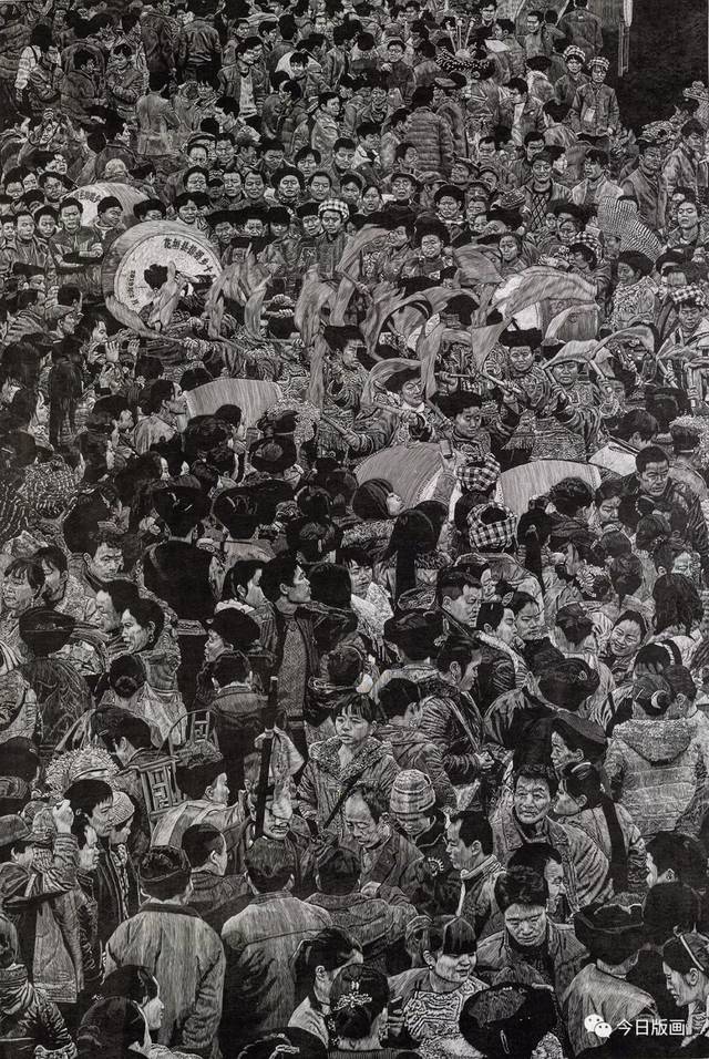 每日一画 国展月|朱健翔 截面之十六·广度(2019/9/26)|今日版画