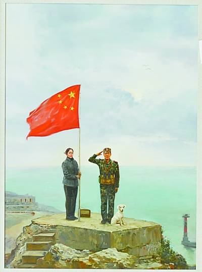 飘扬在美术作品中的国旗:五星红旗,我为你自豪