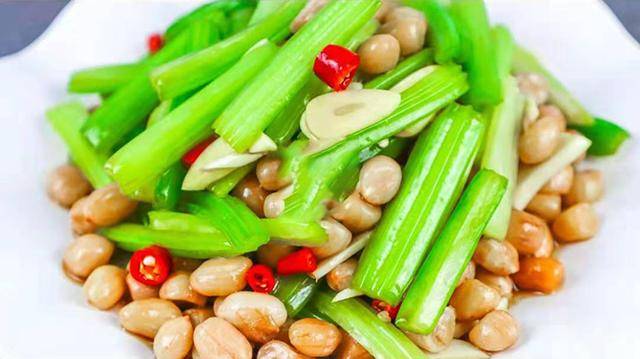 芹菜凉拌花生米