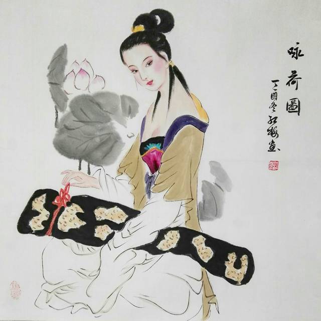 仕女人物画家—陈红梅