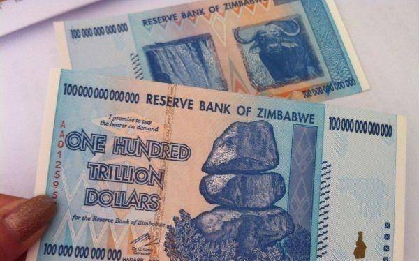 1万块人民币相等40万亿津巴布韦币, 在非洲