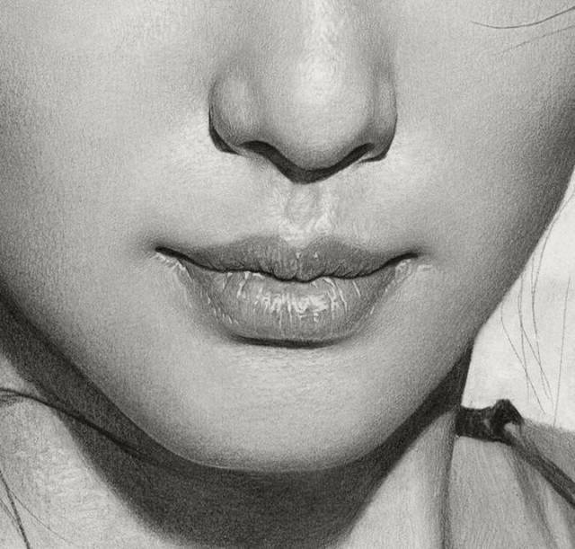 第一个靠卖素描作品,月收入超过10万的画家,刘斌超写实人物欣赏