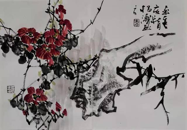 中国梦文化艺术研究院庆国庆书画笔会在淮南静心斋书画院举行