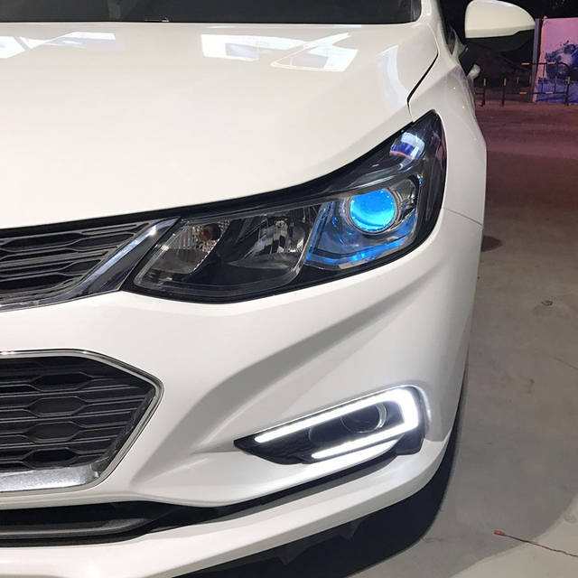 雪佛兰科鲁兹车灯升级,增城区靠谱改灯店,新塘专业车灯改装,广州行者